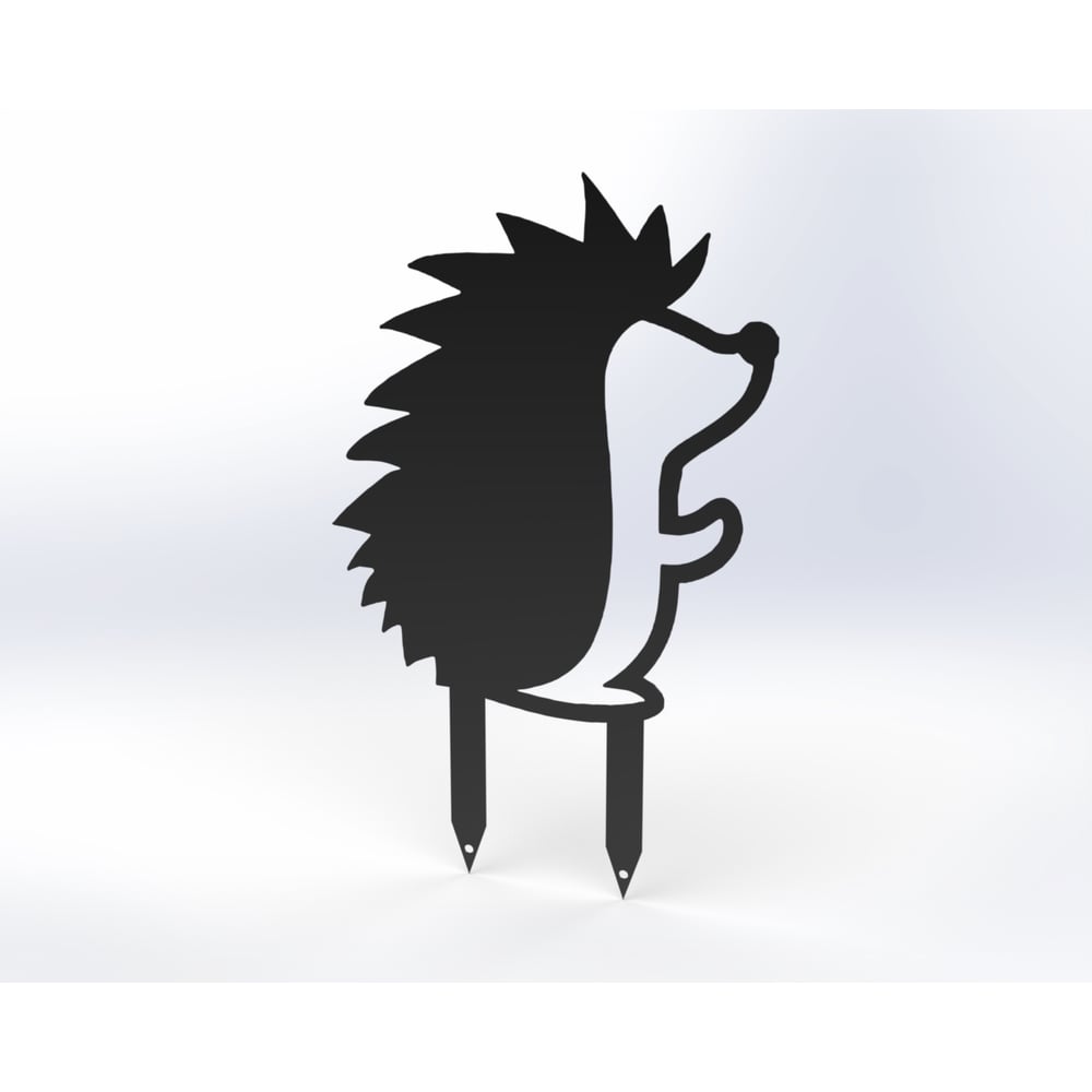 Изображение товара Садовая металлическая фигурка Ёжик Металекс 4 черная для украшения сада