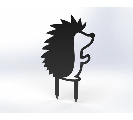 Изображение товара Фигурка садовая металлическая Металекс Ёжик Модель 4, черный 115115