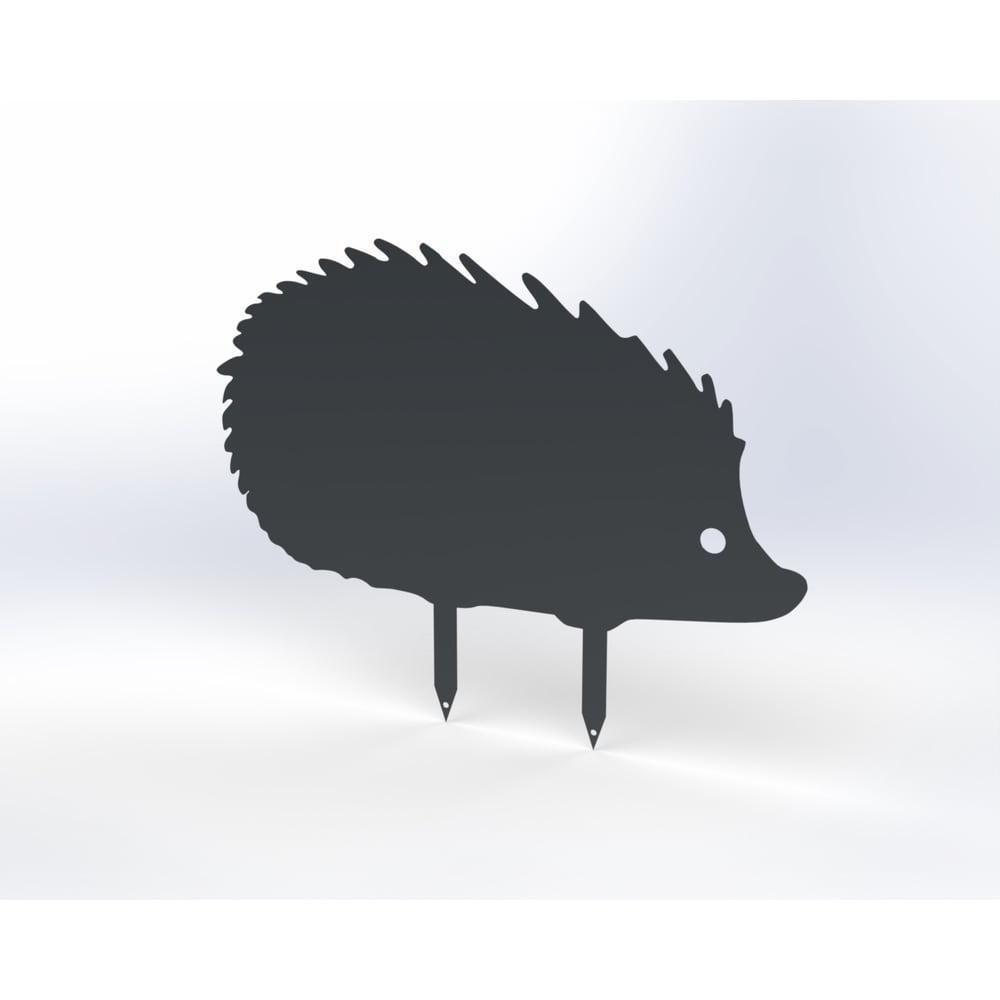 Изображение товара Металлическая садовая фигурка Ёжик Модель 1, серый от Металекс, 250 мм