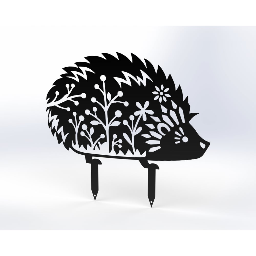 Изображение товара Фигурка садовая металлическая Металекс Ёжик черный