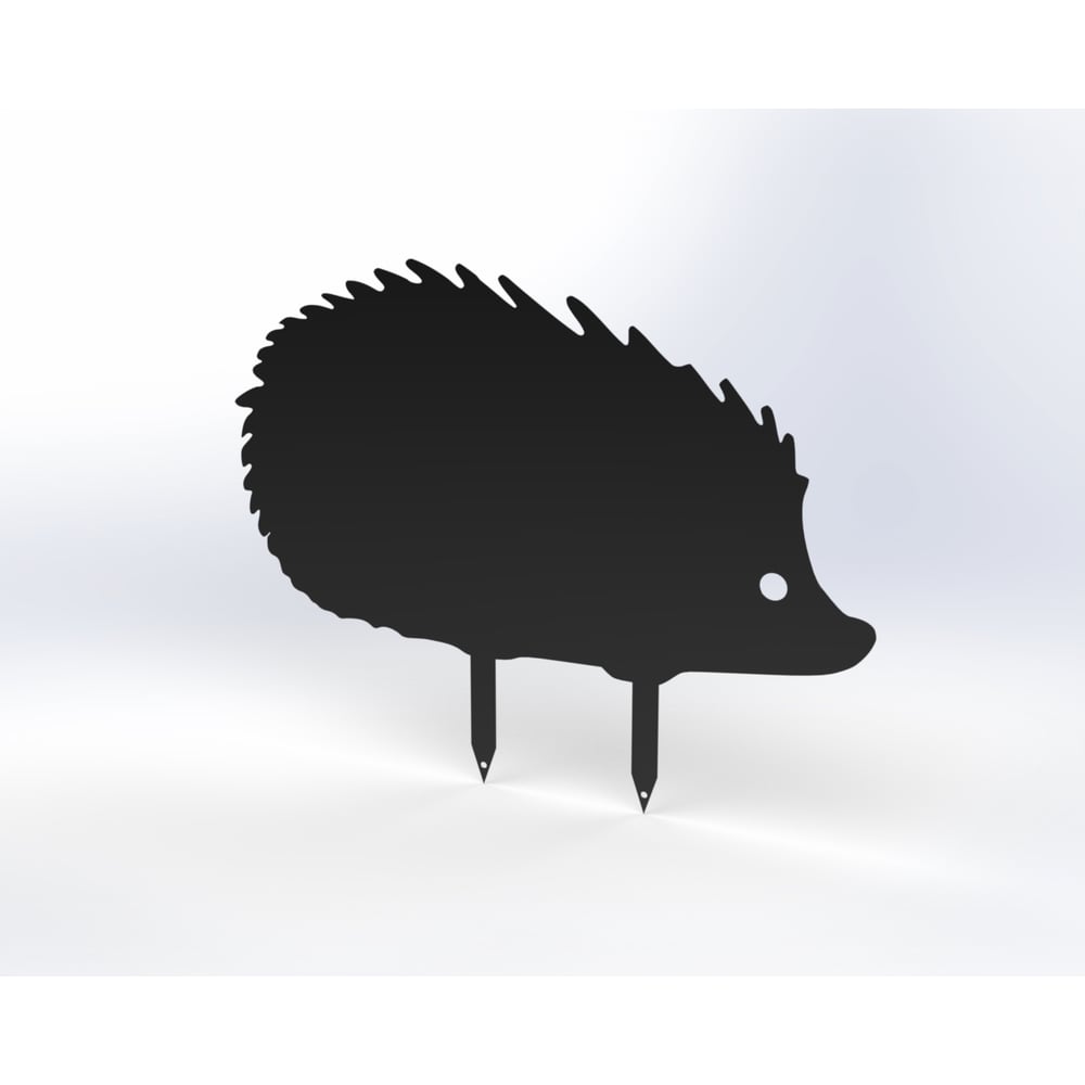 Изображение товара Металлическая фигурка Ёжик для сада Металекс Модель 1 черный