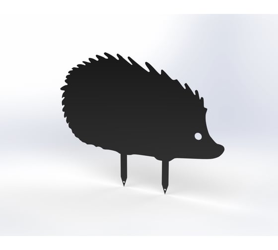 Изображение товара Фигурка садовая металлическая Металекс Ёжик Модель 1, черный 115112