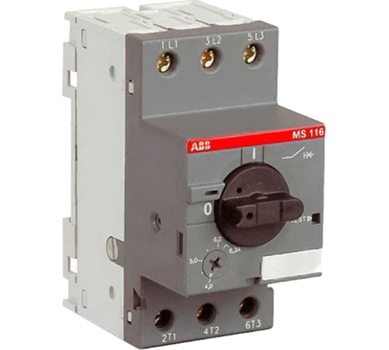 Изображение товара Автоматический выключатель для защиты электродвигателей ABB управление ручкой 1SAM250000R1002