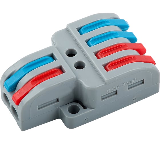 Изображение товара Разветвительная клемма универсальная монтажная, 2х4 провода, General Lighting Systems GTER7-24, упаковка 50 шт, 800495