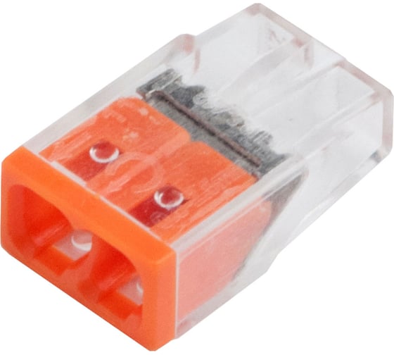 Изображение товара Клемма строительно-монтажная 2-проводная General Lighting Systems GTER6-02-P СМК, 0.5-2.5 мм2, с пастой, 200шт 800422