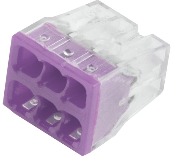 Изображение товара Клемма строительно-монтажная 6-проводная General Lighting Systems GTER6-06 СМК, 0.5-2.5 мм2, 100шт 800402