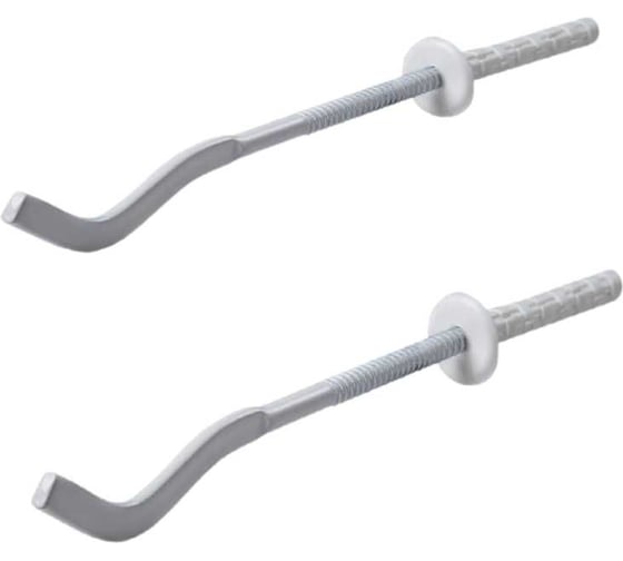 Изображение товара Кронштейн для радиатора VIVALDO 7x220 мм, 2 шт, плоский, с дюбелем ШГ111114