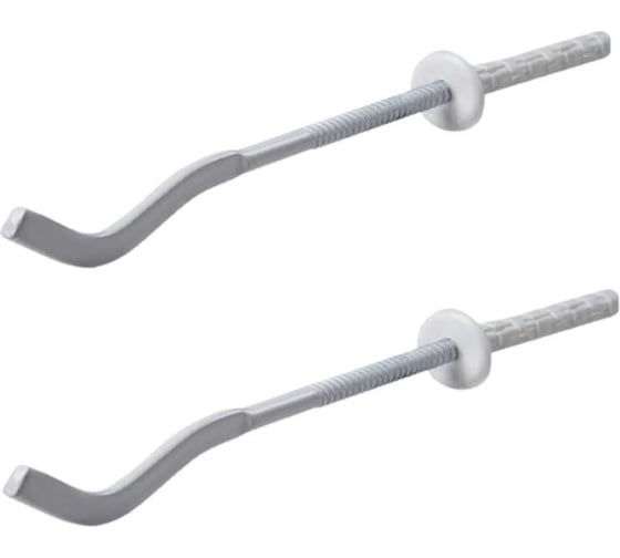 Изображение товара Кронштейн для радиатора VIVALDO 7x300 мм, 2 шт, плоский, с дюбелем ШГ111116