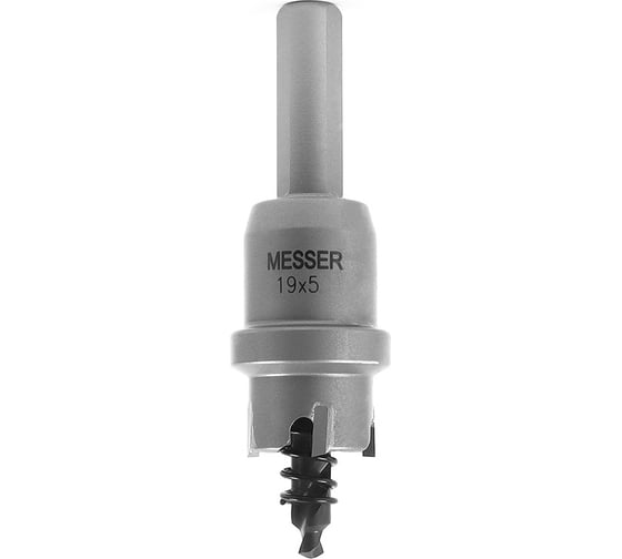 Изображение товара Коронка ТСТ с центрирующим сверлом и толкающей пружиной (19х5 мм) MESSER 20-05-019