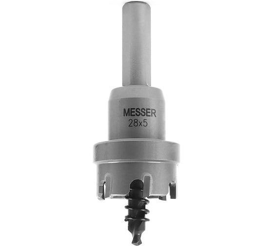 Изображение товара Коронка ТСТ с центрирующим сверлом и толкающей пружиной (28х5 мм) MESSER 20-05-028