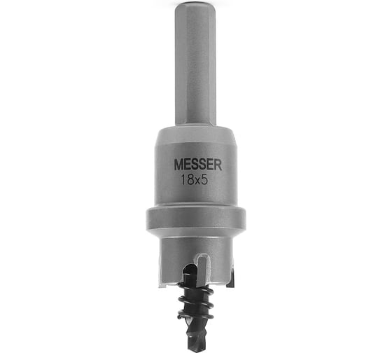 Изображение товара Коронка ТСТ с центрирующим сверлом и толкающей пружиной (18х5 мм) MESSER 20-05-018