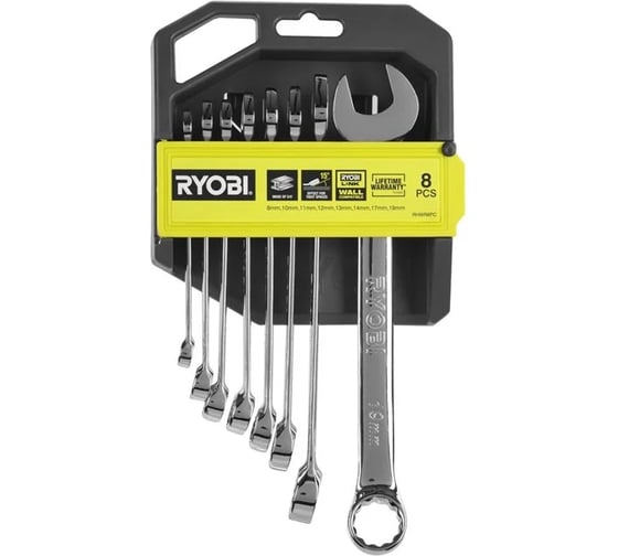 Изображение товара Набор ключей Ryobi RHWR8PC 5132006065
