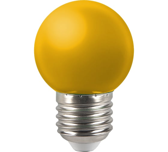 Изображение товара Лампа светодиодная General Lighting Systems GLDEN-G45PB-5-230-E27 YELLOW 661496