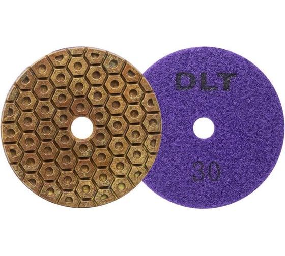 Изображение товара Круг алмазный гибкий шлифовальный №10, 30, для сухой и мокрой шлифовки, 100 мм DLT 1166