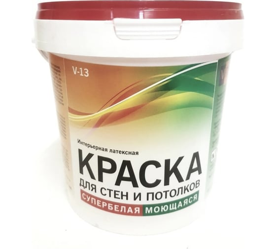 Изображение товара Интерьерная краска VIRTUOSO V-13 L 14кг супербелая, латексная, моющаяся, морозостойкая 11589161