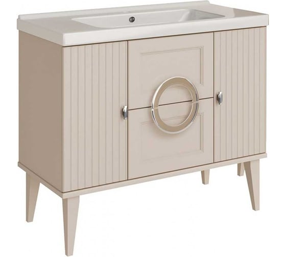 Изображение товара Тумба АСБ-МЕБЕЛЬ Федерика 100, "Тирамису Софт", под раковину Гармония 100 80435