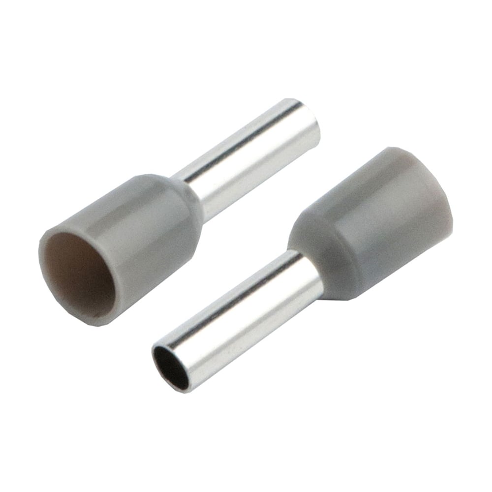 Изображение товара Гильза для кабелей НГИ1 GNGI-E-4-9-50, 50 шт, серый металл ПВХ