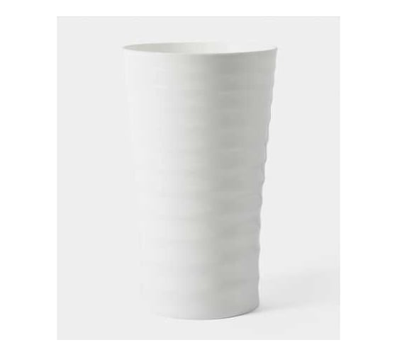 Изображение товара Кашпо Szemek X50 BRATEK PREMIUM d19 см, h32 см, белый 071376