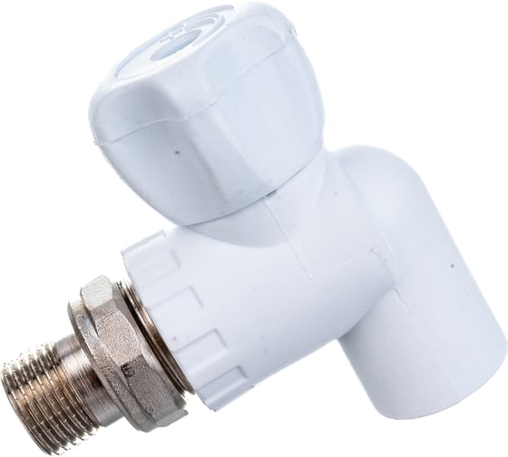 Изображение товара Шаровый кран для радиатора КРОСС PPRC с американкой, угловой 20-1/2 НР 60150