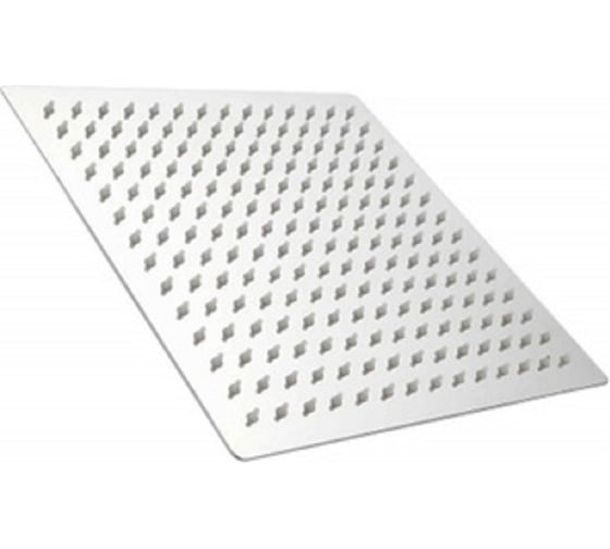 Изображение товара Лейка тропическая для душа потолочная GRIALE квадрат, 25x25 см, глянцевый хром, с шарниром для изменения угла наклона GR98-10