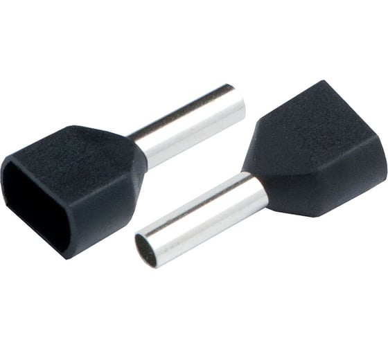 Изображение товара Наконечник-гильза General Lighting Systems НГИ2 GNGI-E2-2x6-14-50 Черный, 50 штук 476272