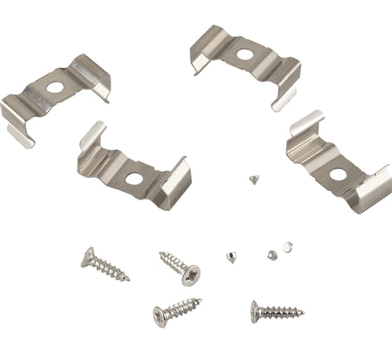 Изображение товара Скоба крепления с шурупом General Lighting Systems для профиля GAL-10-24-С-IP20 10шт в уп. 522812