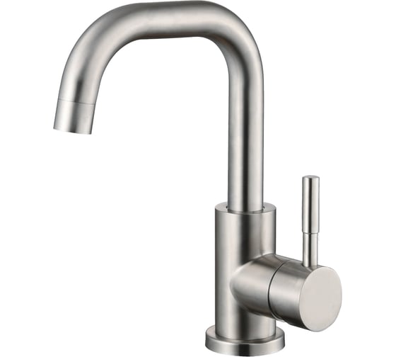 Изображение товара Смеситель для раковины, OLIVE'S нерж. сталь с поворотным изливом BALEAR, 13105BL