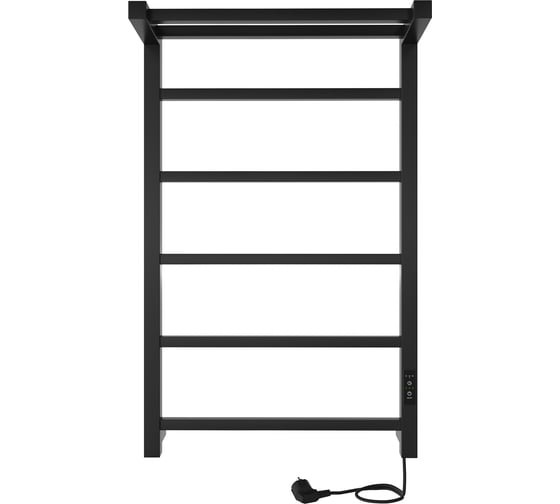 Изображение товара Электрический полотенцесушитель INDIGO Forma (electro) 80/50 (таймер, скр.монтаж, унив.подкл.R/L, черный муар) LEF80-50BRRt