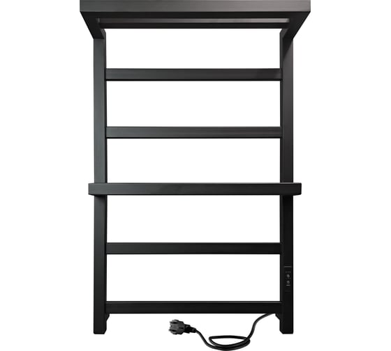 Изображение товара Электрический полотенцесушитель INDIGO Forte с/п (electro) 80/50 (таймер, скр.монтаж, унив.подкл.R/L, черный муар) LEFPF80-50PBRRt