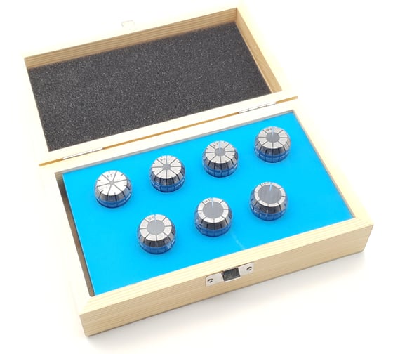 Изображение товара Комплект цанг ER 25, 2-16 мм, 7 цанг ТЕХНОРЕАЛ МА320051022