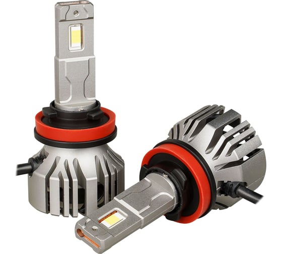 Изображение товара Лампa светодиодная Airline PRO H11/H8, 12/24 В, 50 Вт, 6000 К (Белый), 9200 Лм, для линзованной оптики, 2 шт. AEAR211