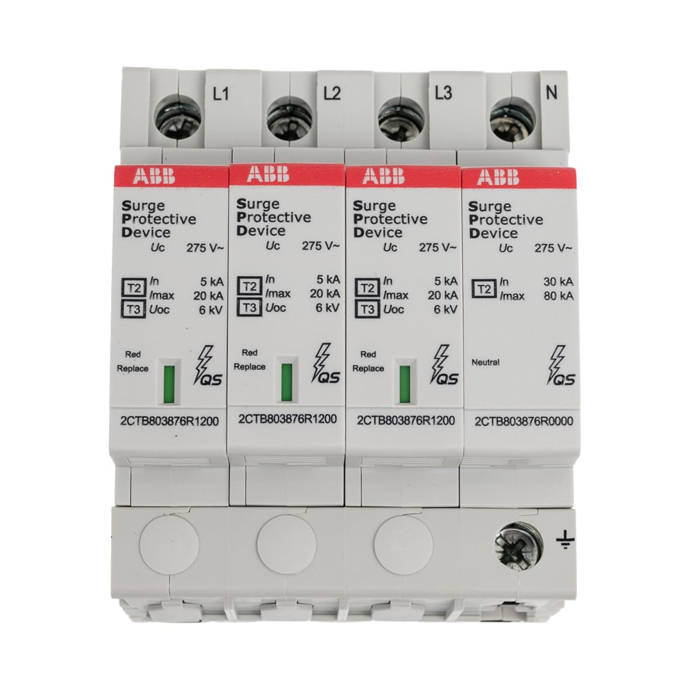 Изображение товара Ограничитель перенапряжения ABB OVR T2-T3 3N 20-275 P TS QS
