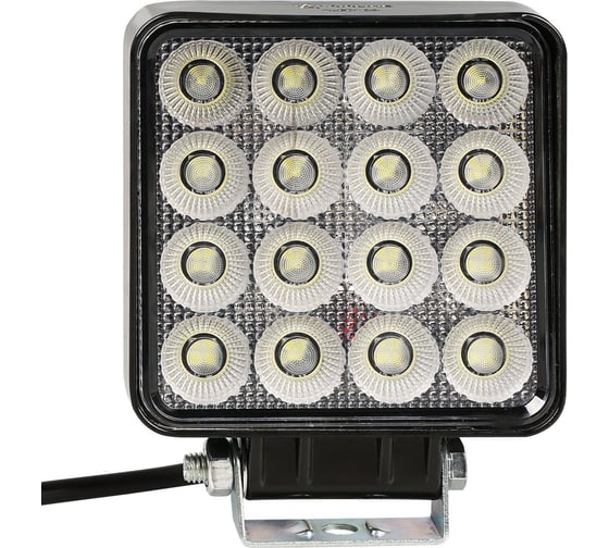 Изображение товара Фара светодиодная квадратная Airline 64 LED рассеянный свет, 32 Вт (108x108x47 мм) 12/24 В PLUS ALED106