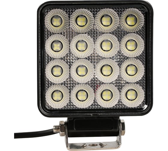Изображение товара Фара светодиодная квадратная Airline 64 LED рассеянный свет, 64 Вт (108x108x50 мм) 12/24 В PRO ALED107
