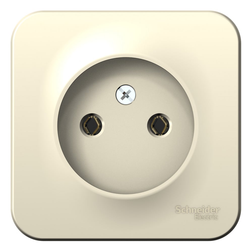 Изображение товара Розетка Systeme Electric BLANCA без заземления, без шторок, молочный цвет