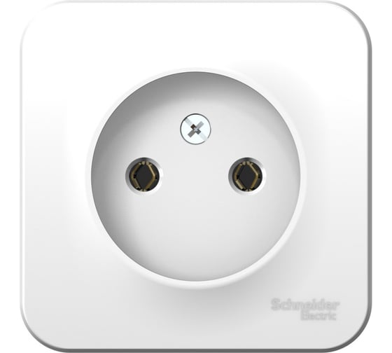 Изображение товара Розетка Systeme Electric BLANCA без заземления, без шторок, белый BLNRA000101