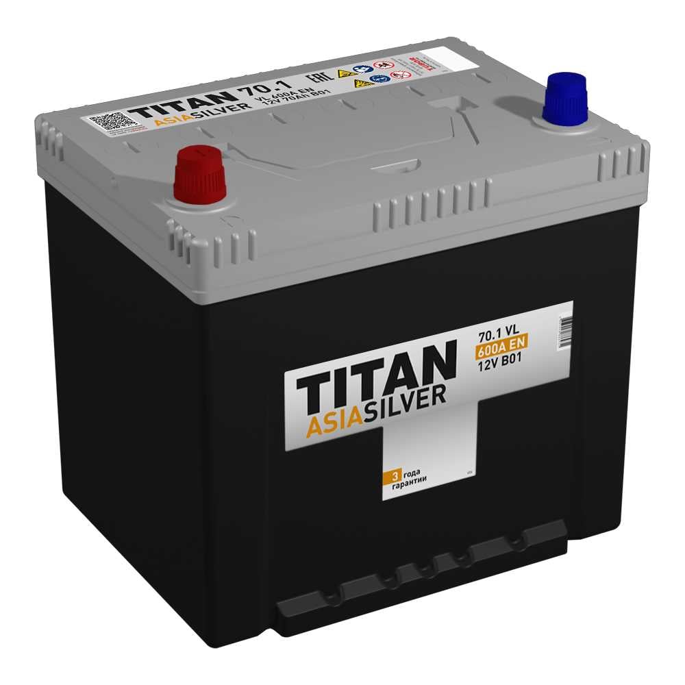 Изображение товара Аккумулятор TITAN ASIASILVER 6СТ-70.1 VL B01 4607008886931