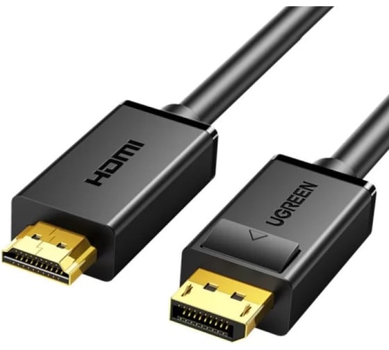 Изображение товара Кабель UGREEN Display Port на HDMI, 4К 30Гц, 1,5 м, цвет черный 10239