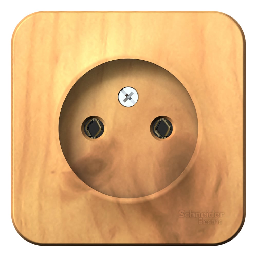 Изображение товара Розетка Systeme Electric BLANCA без заземления и шторок, ясень