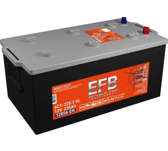 Изображение товара Аккумулятор TITAN EFB 6СТ-225.3 VL 4607008889260