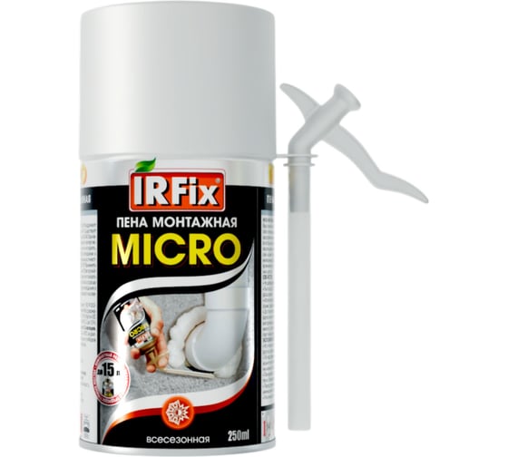 Изображение товара Всесезонная монтажная пена IRFIX MICRO 250 мл 10024