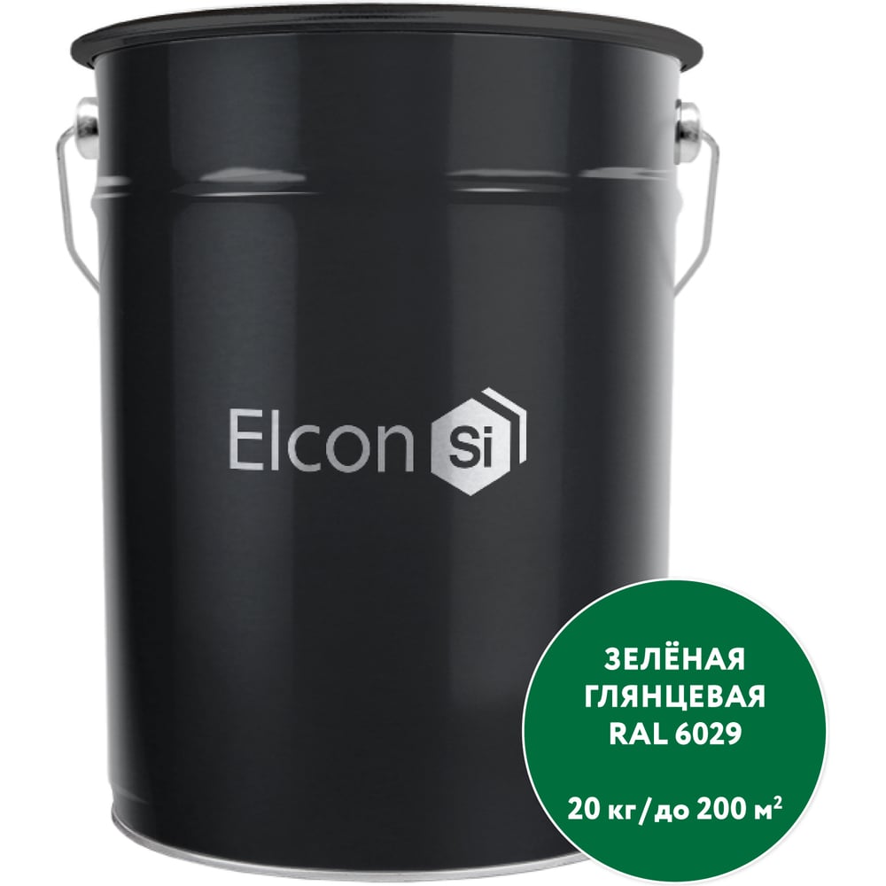 Грунт-эмаль 3 в 1 Elcon глянцевая зеленая RAL 6029 00-00750266