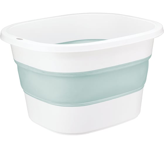 Изображение товара Таз для ног IDEA ФЛЕКС 18 л, складной, морская волна М 2509