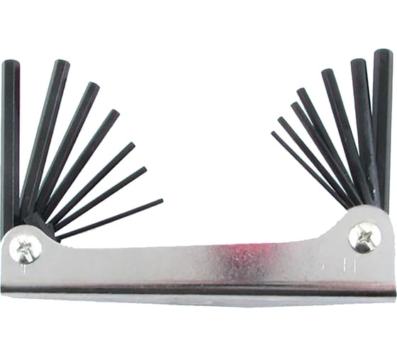 Изображение товара Набор шестигранных ключей CNIC из 14шт 1,5-6,0мм 1/16-7/32 в метал. корпусе СrV 2211 48763