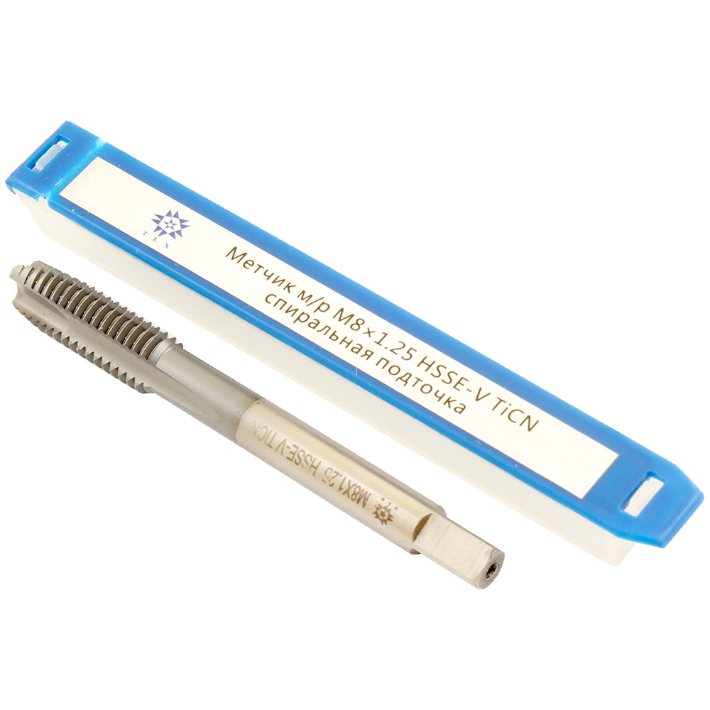 Изображение товара Метчик TLX М 8.0 1.25 HSS-E-V с покрытием TiCN