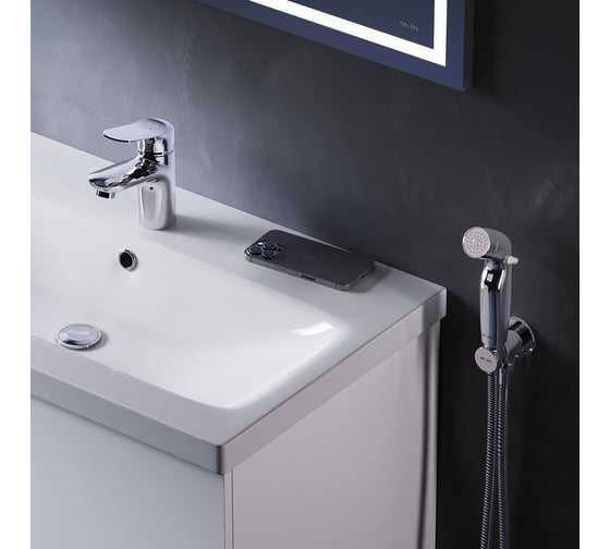 Изображение товара Смеситель для умывальника AM.PM Sunny с гигиеническим душем, хром F85C03000