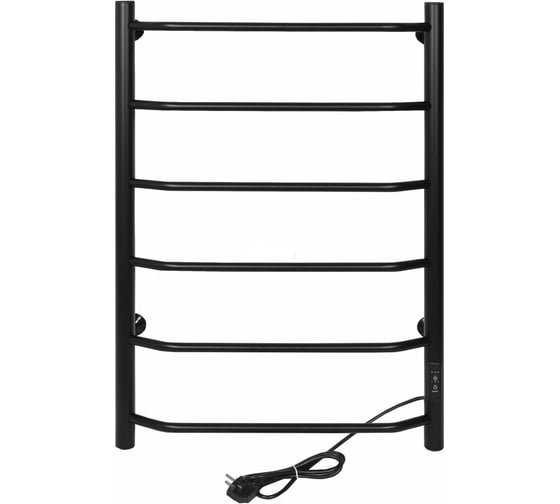 Изображение товара Электрический полотенцесушитель ТЕРА Виктория 500x800 (диммер,черный) ПСК-11-03д.ч