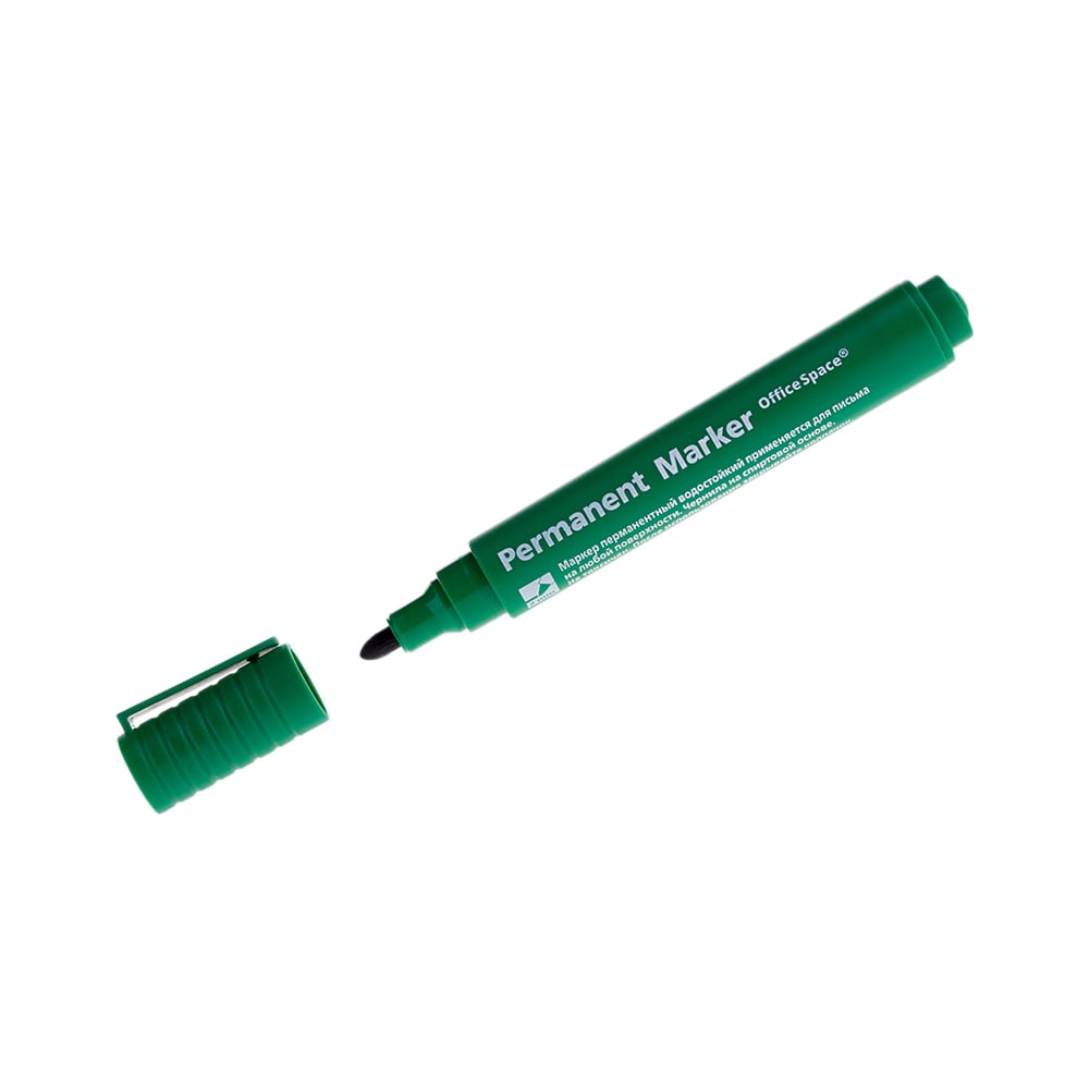 Изображение товара Маркер перманентный OfficeSpace 8004 зеленый 2 мм