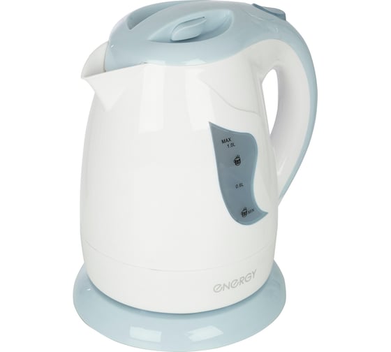 Изображение товара Чайник Energy E-209 1 л, диск, белый/голубой, 153138