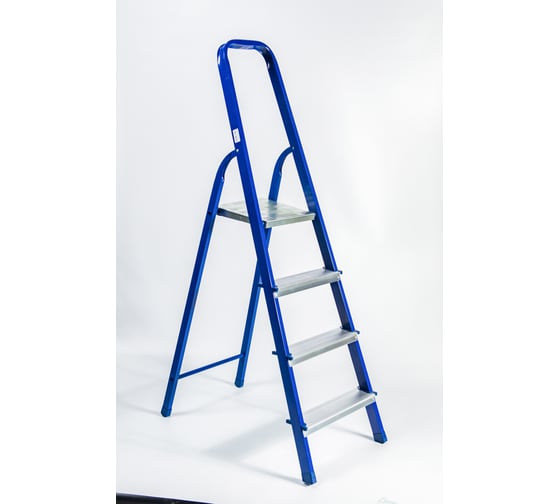 Изображение товара Стремянка GEVA TRADE стальная с алюминиевыми ступенями, 4 ступени SSGT-04
